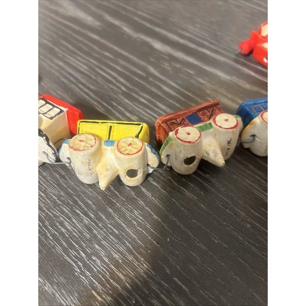Vintage Birthday Cake Candle Holders Cho Cho Circus Train Ceramic MG Japan
